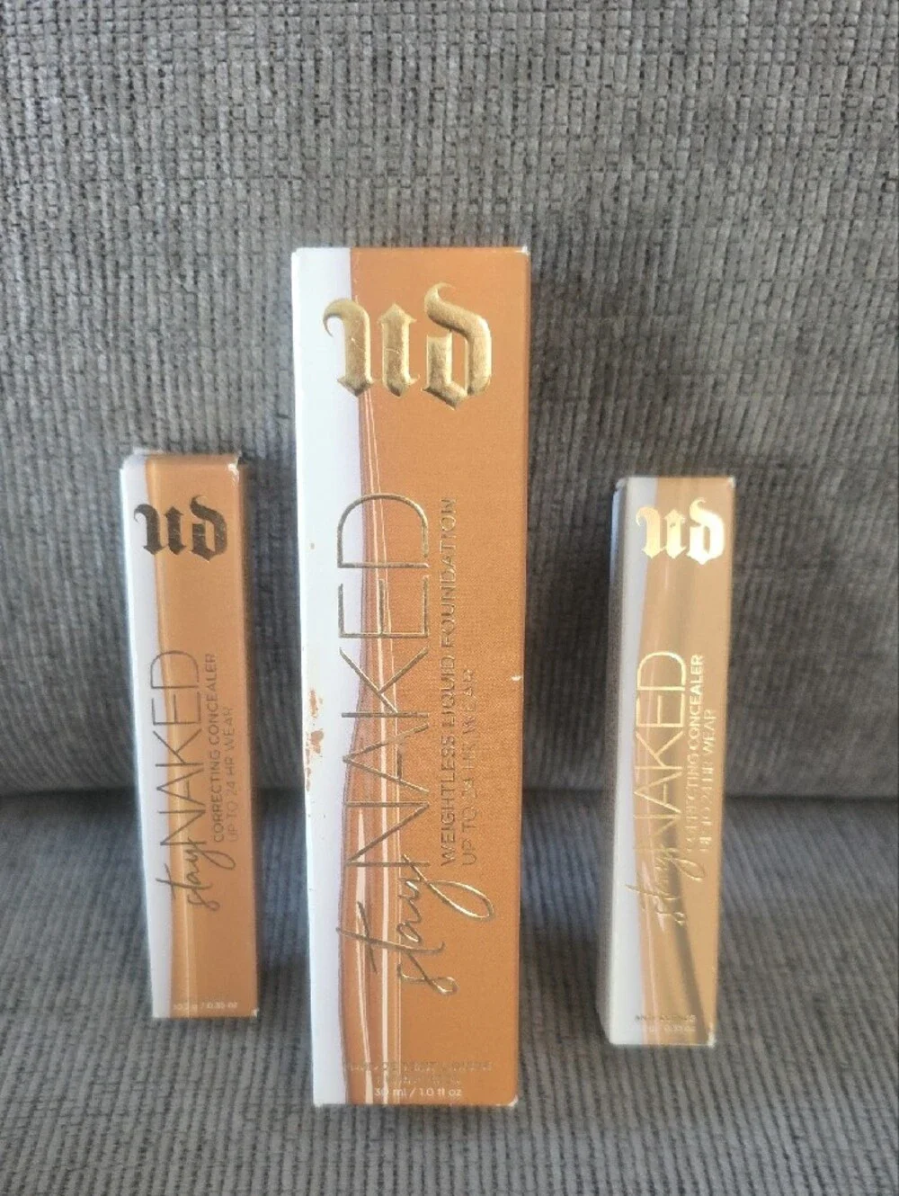 Urban Decay Stay Naked Foundation & Concealer Set in Medium Dark & Medium, New.